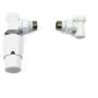 Ximax radiatoraccessoires Thermostaat Set Elegant hoekuitvoering Wit