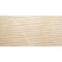 Wellker wandtegel Yoro Crema Waves geglazuurd glanzend geslepen 30x60 cm dikte 10 mm