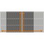 TraumGarten Dubbelpoortwpc-schutting JUMBO WPC Alu-Design Antraciet/Alu Antraciet