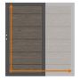 TraumGarten Tuinpoort op maat schutting SYSTEEM ALU XL Vintage Oak
