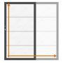 TraumGarten Enkele poort op maat schutting SYSTEM BOARD XL Marmer Wit
