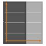 TraumGarten individuele poort op maat schutting SYSTEM BOARD XL Leisteen