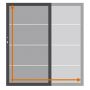 TraumGarten Tuinpoort op maat schutting SYSTEM BOARD XL Titangrijs