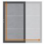 TraumGarten Enkele poort op maat schutting SYSTEEM KERAMIEK XL Cement