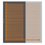 TraumGarten Enkelpoort op maat schutting SYSTEEM NEO PLATINUM Teak-Bruin