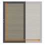 TraumGarten Enkele poort op maat schutting SYSTEM NEO PLATINUM Taupe-Grau
