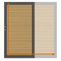 TraumGarten Enkel tuinpoort op maat schutting SYSTEEM NEO PLATINUM Larikshoout