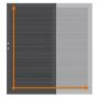 TraumGarten enkel poort op maat schutting SYSTEEM WPC Platinum XL Antraciet