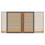 TraumGarten Dubbelpoort op maat schutting WPC XL Zand