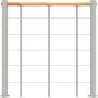 Minka balustrade wit met onderrails en houten leuning recht