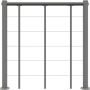 Minka balustrade met onderliggers en PVC handleuning grijs recht