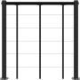 Minka balustrade met ondergurten en PVC handleuning zwart recht