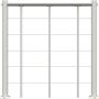 Minka balustrade met ondersteuningsbalken en PVC leuning wit recht