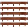 Wellker grasbordersteenen metaal Cortenstaal roest bedrand 15 cm hoog