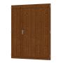 Skan Holz dubbele deur walnoot voor carports