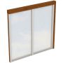 Skan Holz zijwand polycarbonaat walnoot