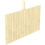 Skan Holz achterwand lijnlijmhout voor enkelvoudige carport voor doorrijdhogte tot 341cm natuurlijk