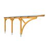 SKAN HOLZ Carport Eifel met boog Aanleuncarport, eik licht