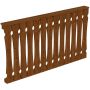 Skan Hout balustrade balkonbeplating, voor 4-zijdige paviljoens en terrasoverkappingen, Notenboom
