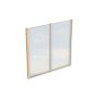 Skan Holz zijwand Polycarbonat Vrijstaand Lichte eik