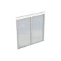 Skan Holz zijwand polycarbonaat wandaanouw wit