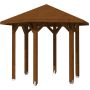 Skan Holz Pavillon Nancy Noten Houten paviljoen