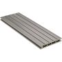 NATURinFORM WPC-terrasplank 21x139mm DIE KOMPAKTE plus holle profielplank grafietgrijs