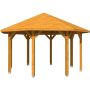 Skan Houtcomposiet Paviljoen Nice Eik Licht Houten paviljoen
