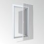 Windhager insectengaas plissé EXPERT voor enkele deur wit 240x120 cm