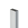 Wellker privacy-schermingspaal PAN zilver geanodiseerd