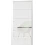 ECLISSE Unico schuifdeur glas mat met helderglas strook Compleet-set droogbouw 125 mm