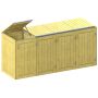Binto afvalcontainerkast voor 4 containers, Nadelholz afvalcontainerbekleding