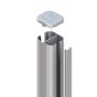 TraumGarten schutting SYSTEM Steekzaun Basic Erdverbau Zilver