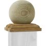 TraumGarten schutting paalkapje bal hout