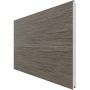TraumGarten schutting SYSTEM ALU XL enkelprofiel Vintage-Oak zichtscherm steekzaun lamellenomheining