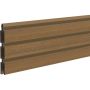 TraumGarten schutting SYSTEEM NEO PLATINUM Enkel profiel teakhout-bruin