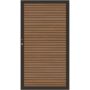 TraumGarten schutting SYSTEM NEO PLATINUM Poort teak-bruin