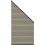 TraumGarten-schutting SYSTEEM NEO PLATINUM tuinscherm-aansluiting taupe-grijs