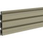 TraumGarten Schutting SYSTEEM NEO PLATINUM Enkel profiel taupe-grijs