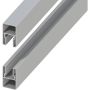 TraumGarten schutting SYSTEM verticaal adapter 2-set zilver