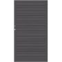 TraumGarten schutting SYSTEM WPC Platinum poort Antraciet/Antraciet