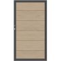 TraumGarten poort schutting SYSTEEM WPC XL zand/Antraciet