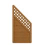 TraumGarten Schutting ARZAGO Hout Aansluiting Bruin Zichtscherm Lamellenomheining
