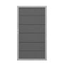 TraumGarten Schutting DESIGN WPC ALU Poort Antraciet/Zilver