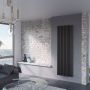 Ximax ruimteverwarmer Triton Duplex middenopstelling anthraziet RAL 7016