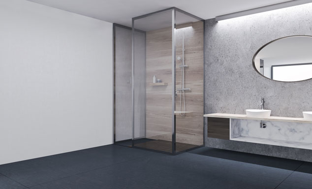 Moderne douchewanden