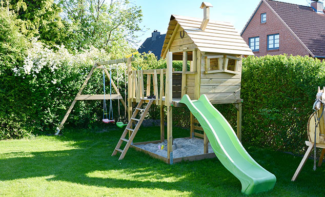 Veilige tuinspeelapparatuur